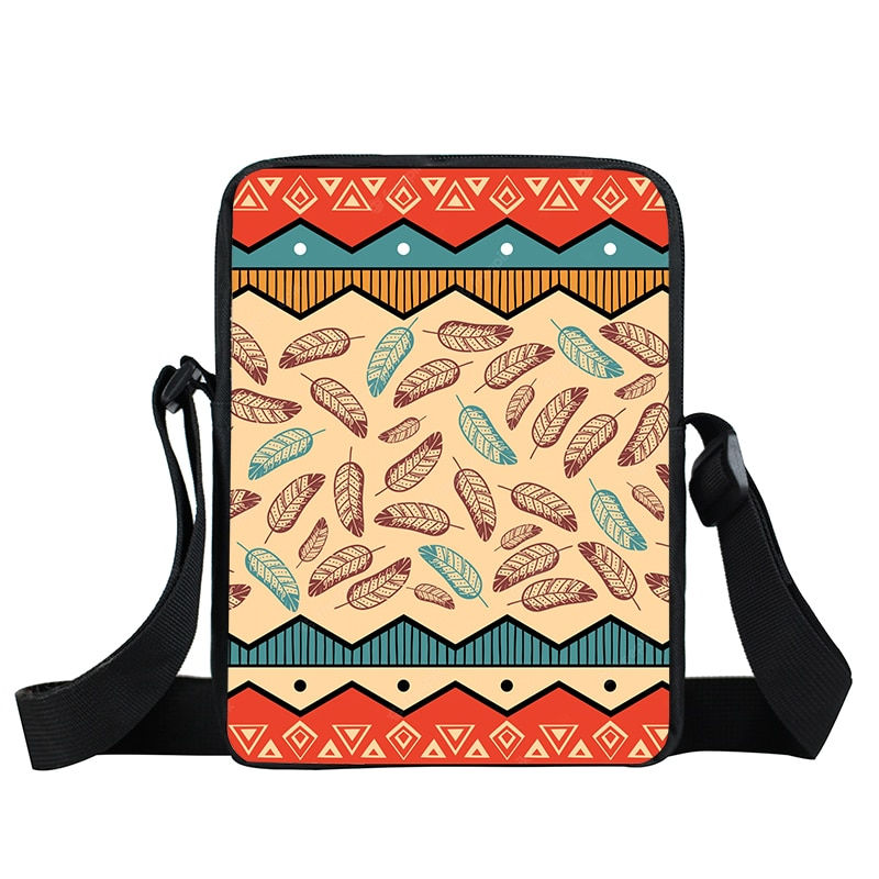 Thumbnail: Afro Style Messenger Bag Travel Portable  African Woman Shoulder Bags Retractab