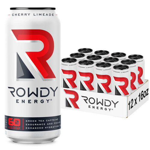 Rowdy Energy, Cherry Limeade Energy Drink, 16 fl oz (12Pack) BroadPosta