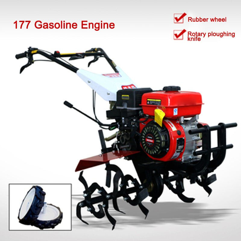 Thumbnail: Small Micro Tillage Machine Multi-functional Rotary Tiller Diesel Fuel Scarifie