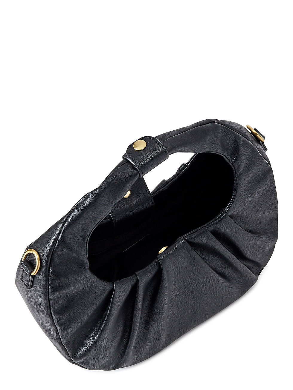 Miniatura: Scoop Women's Large Crescent Crossbody Bag Black