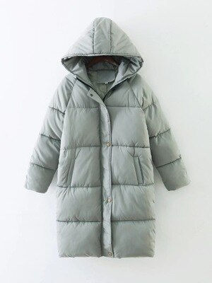 Miniaturbild: Hooded Ladies Long Coats Women Winter Thick Jacket Down Jacket Women Winter