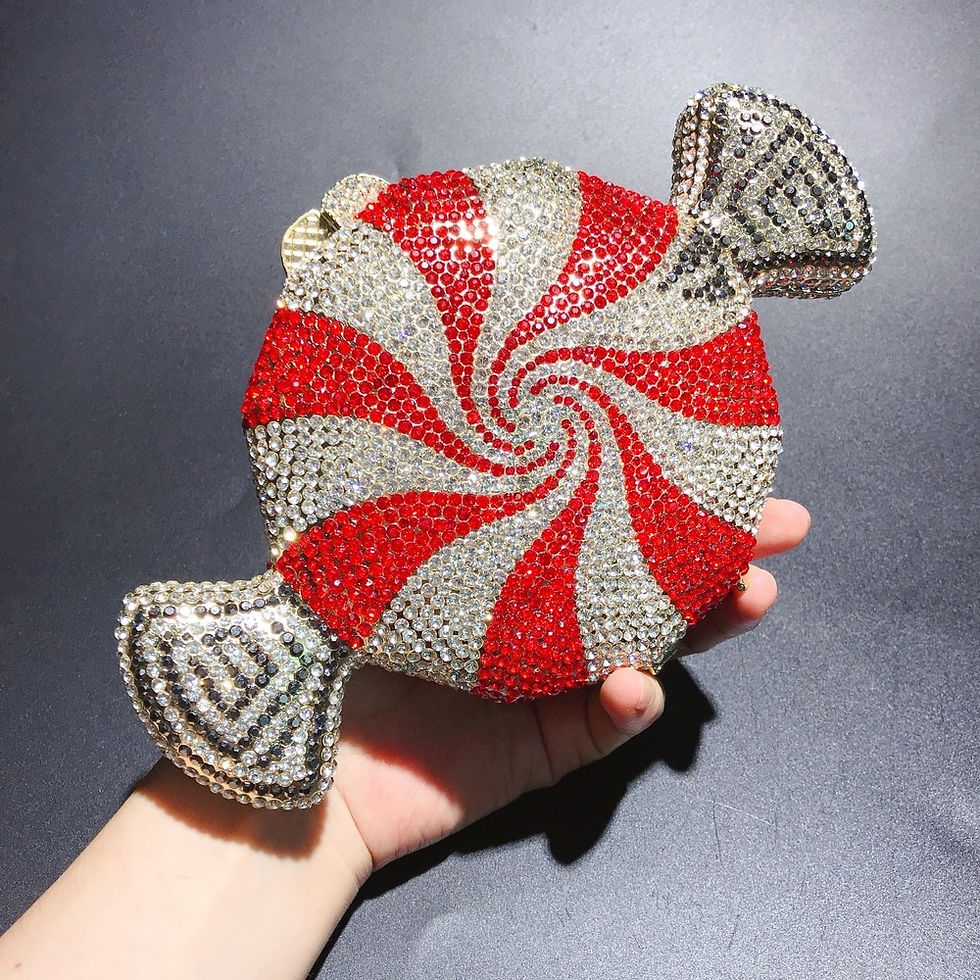 Miniatura: Handle Rhinestones Evening clutch Bag Purses and handbag luxury Designer Shiny 