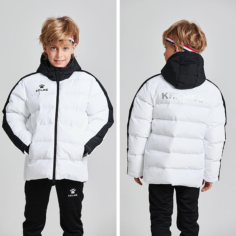 Миниатюра: Winter Long Jacket Sports Hooded Jacket Boys Girls Windproof Warm Outdoor Cotto