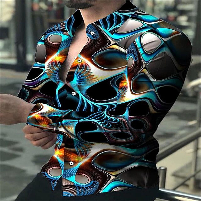 Thumbnail: Fashion men's prom diamond starry sky designer luxury cardigan social men's lap