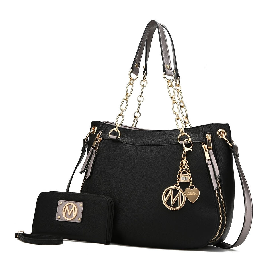 Miniatura: MKF Collection Vegan Leather Shoulder Bag & Wallet Set, Purse Handbag for Women