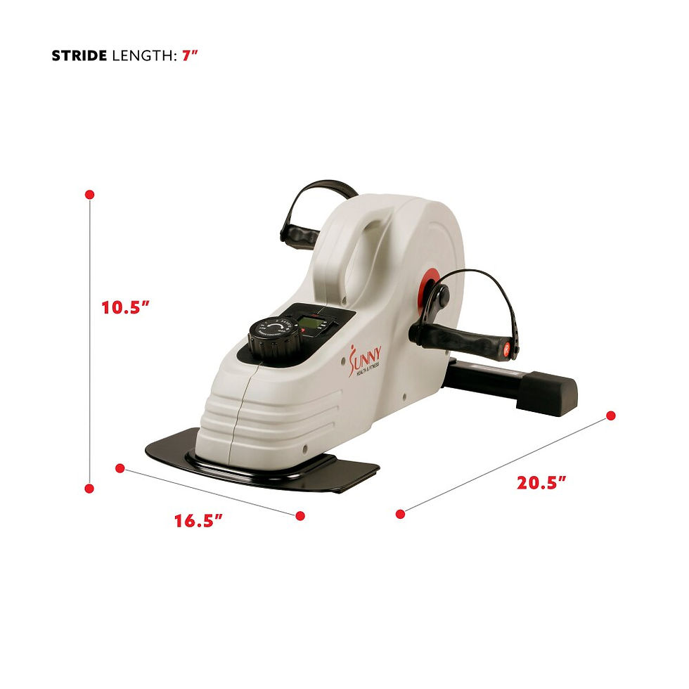 Thumbnail: Magnetic Mini Elliptical Exercise Pedal Cycle Bike for Under Desk Indoor Workou