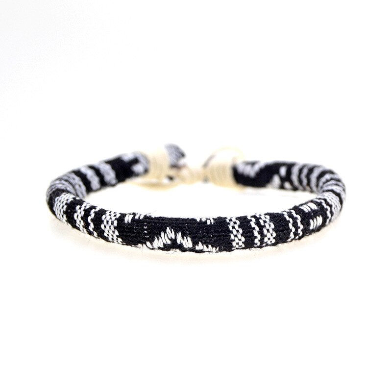 Thumbnail: Bohemian Thread Handmade Multicolor Woven Braided Friendship Bracelets Women Men
