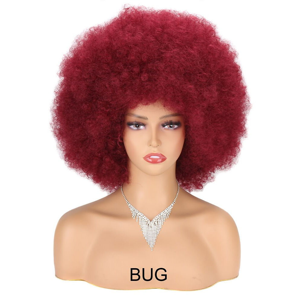 Thumbnail: Afro Kinky Curly Wig Female 8inch Short Afro Wig for Women Good Quality Synthet