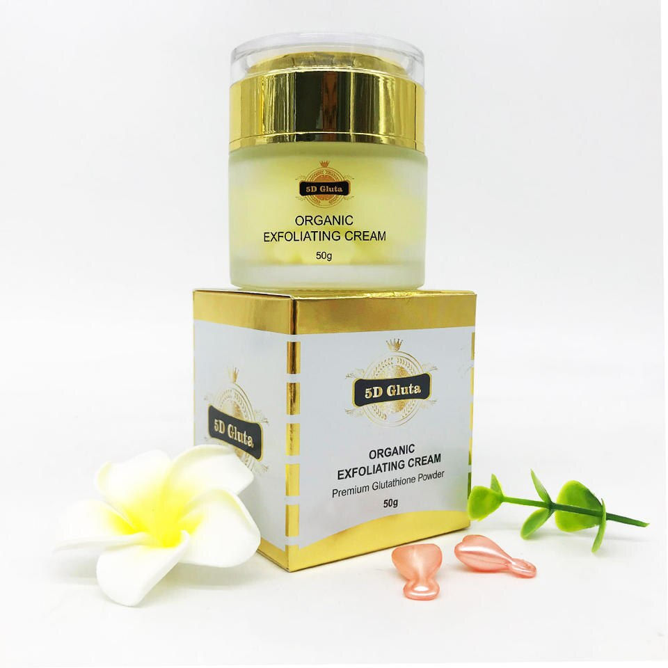 Миниатюра: 5D Gluta Organic Exfoliaing Cream With Glutathione Collagen VitaminC Whitening 