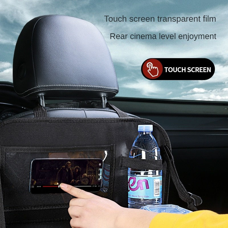 Miniature : Car Accessories Universal Car Seats Organizer with Tray Tablet Holder Multi-Poc