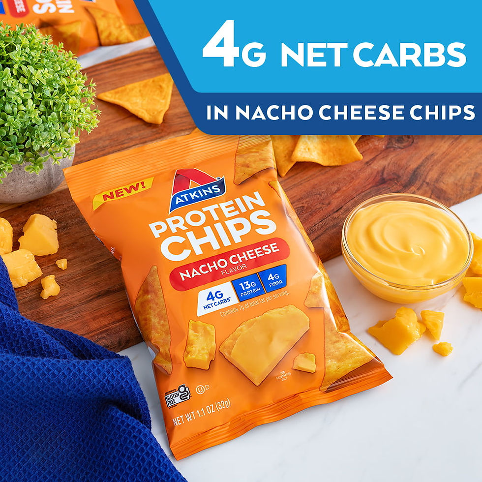 Miniature : Atkins Protein Chips, 1.1oz, Nacho Cheese