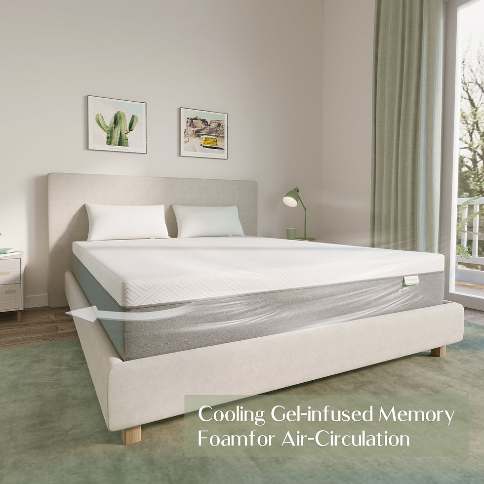 Thumbnail: Novilla 10 inch Cooling Gel Memory Foam Mattress in a Box, Full Mattress