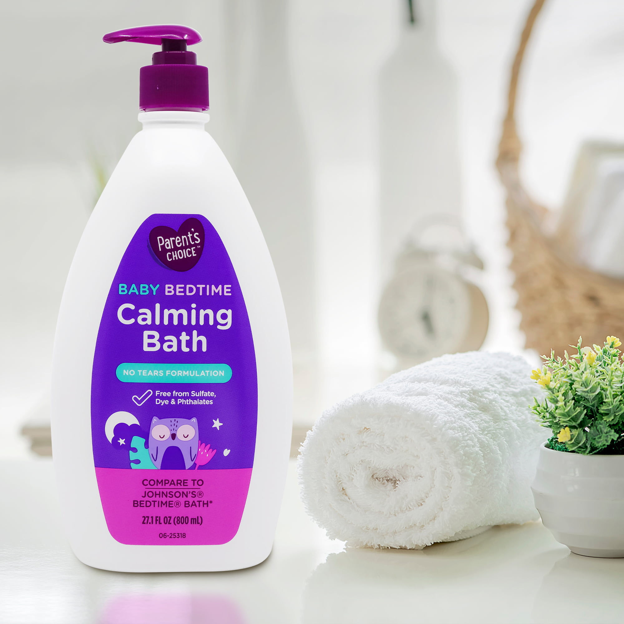 Parent's Choice Baby Bedtime Calming Bath, 27.1 oz