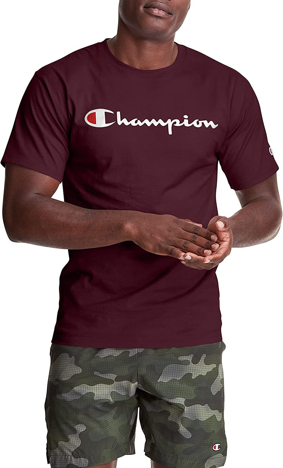 Thumbnail: Champion Men's T-Shirt, Classic Cotton Tee, Crewneck Tee, Men's Mid-Weight T-Sh
