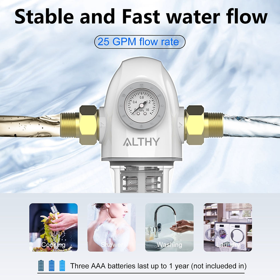 Thumbnail: ALTHY PRE-AUTO2 Automatic Flushing Backwash Prefilter Spin Down Sediment Water 