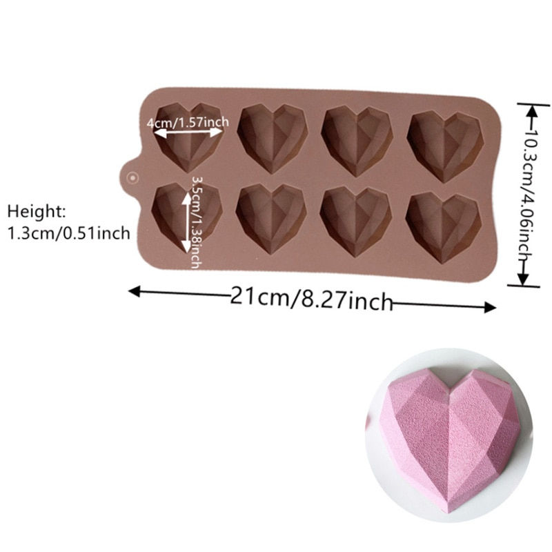 Миниатюра: Silicone Mold 12 Even Chocolate Mold Fondant Patisserie Candy Bar Mould Cake Mo