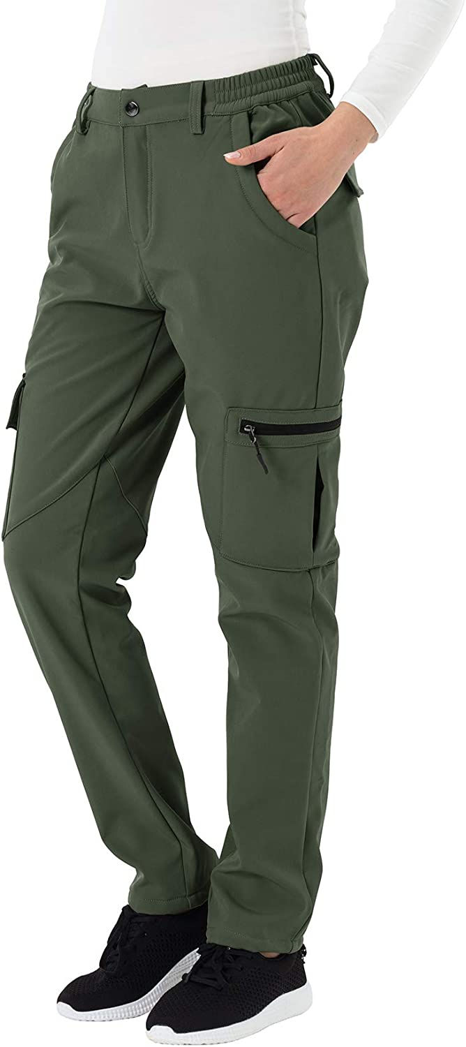 Miniature : YSENTO Women's Fleece Ski Snow Pants Waterproof Windproof Insulated Softshell H
