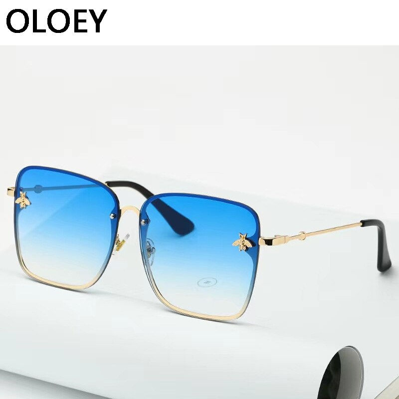 Thumbnail: Luxury Bee 2022 Pilot Sunglasses Women Fashion Shades Metal Frame Vintage  Bran