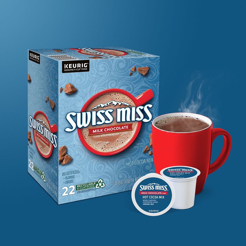 थंबनेल: Swiss Miss Milk Chocolate Hot Cocoa, Keurig Single-Serve K-Cup Pods, 22 Count