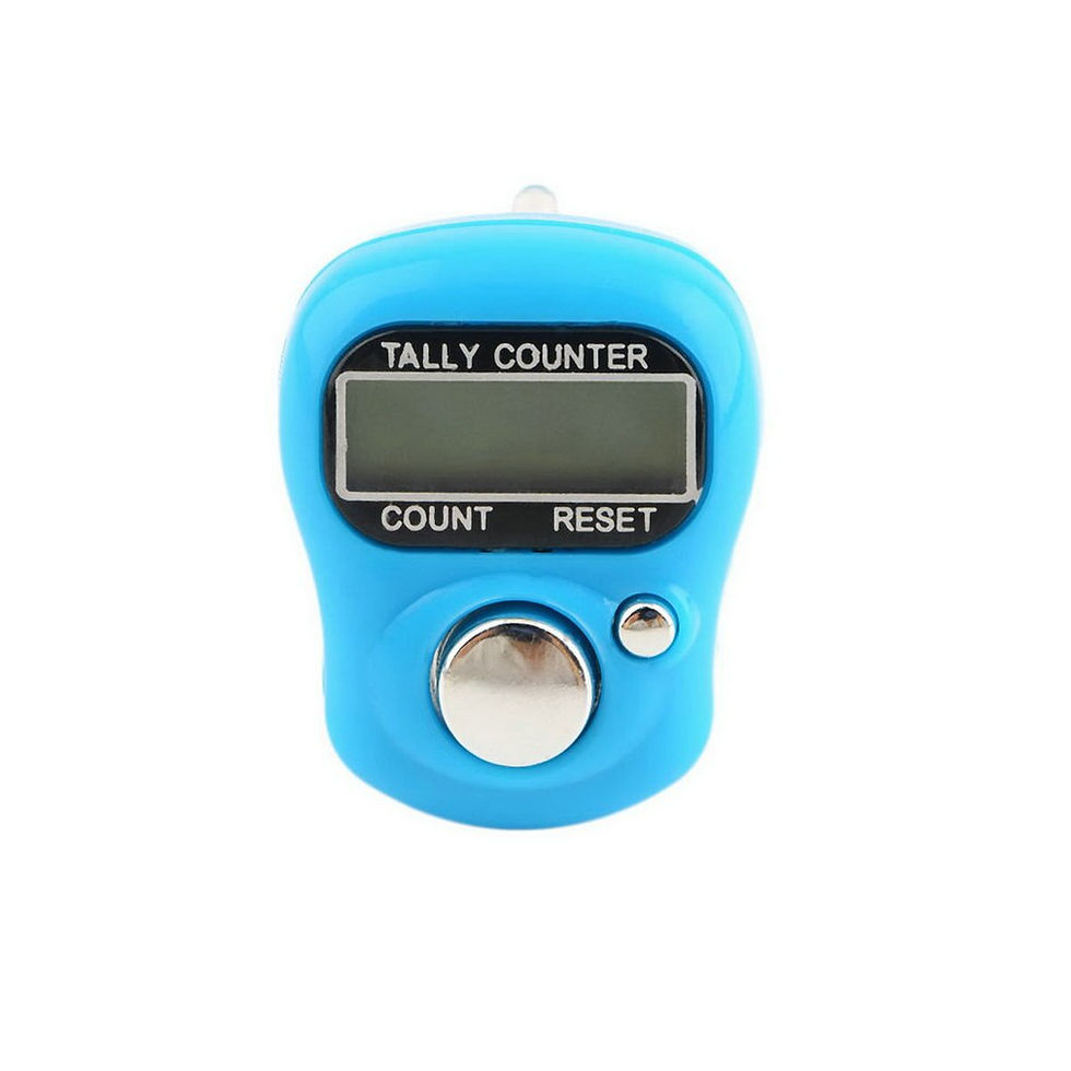 Миниатюра: Electronic Digital Finger Ring Tally Counter Hand Held Knitting Row Counter Cli