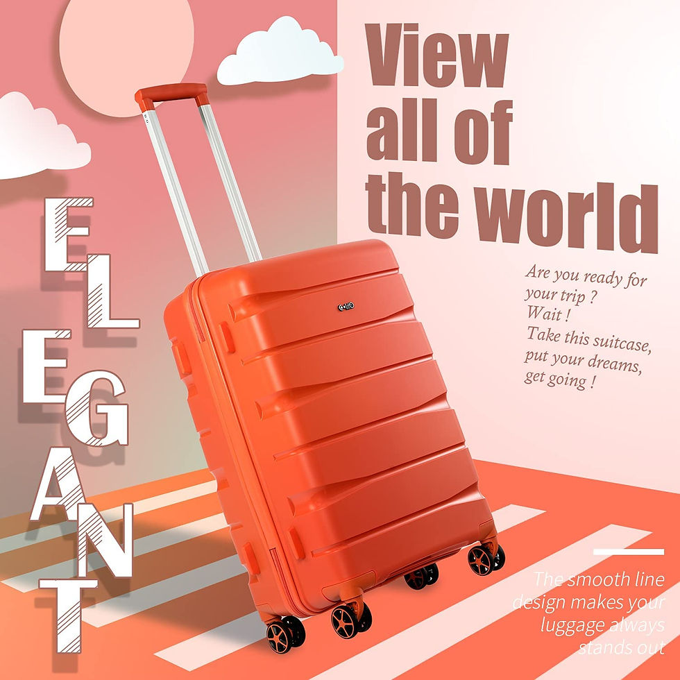 Miniatura: COOLIFE luggage Expandable(only 28”) suitcase 3 piece set PP material with TS
