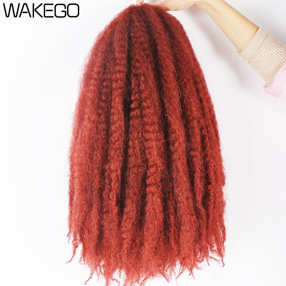 Thumbnail: Marley Meche Afro Kinky Braiding Hair 18inch Synthetic Crochet Marly Twist Brai