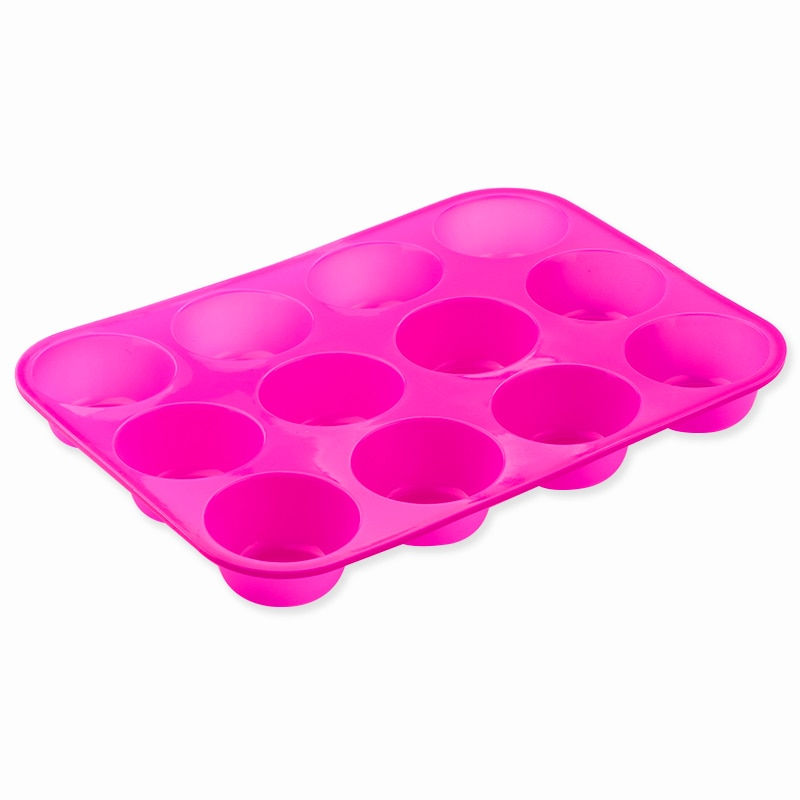 الصورة المصغرة: Mini Muffin 12 Holes Silicone Round Mold DIY Cupcake Cookies Fondant Baking Pan