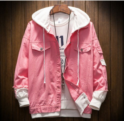 الصورة المصغرة: Custom Autumn/Winter Trend Fashion Casual Oversize Denim Men's Jackets