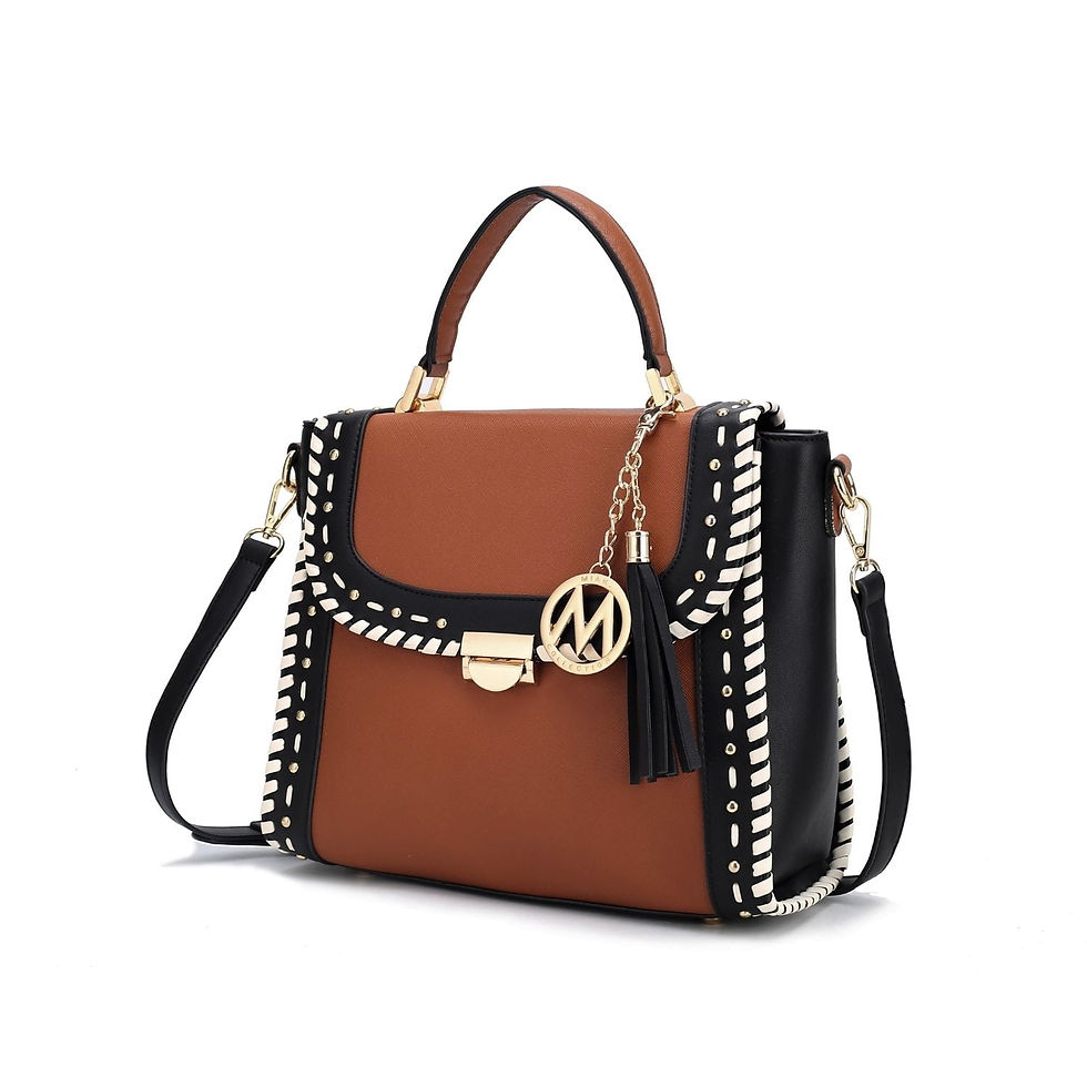 Миниатюра: MKF Collection Lilli Vegan Leather Women's Satchel Handbag By Mia K., Navy