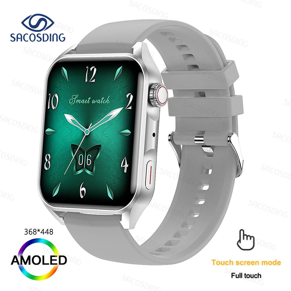 Thumbnail: 2023 New NFC Smartwatch Men AMOLED HD Screen Always Display The Time Bluetooth 