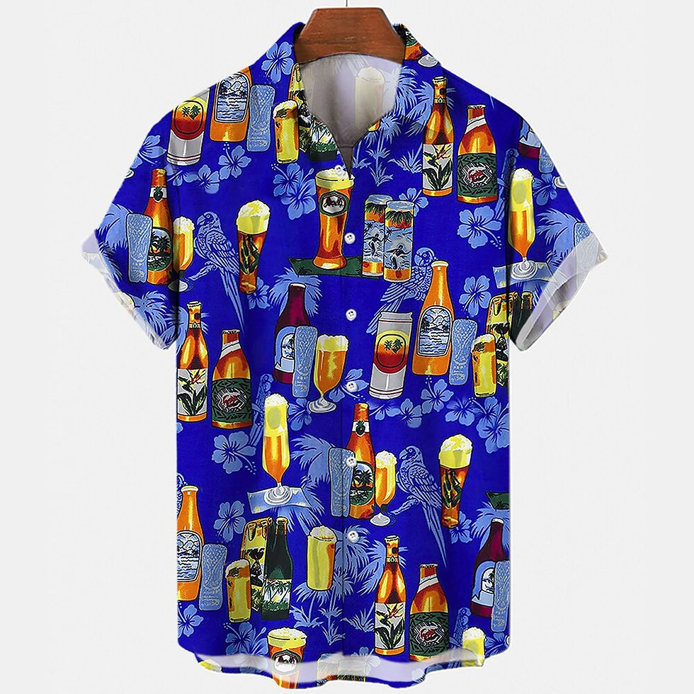 Thumbnail: Men's Beach Summer Outdoor Vintage Shirts Hawaiian Beach Shirts For Men 3D Prin