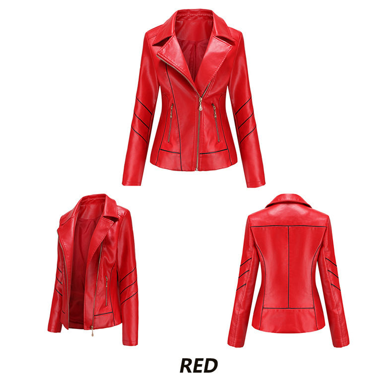 Thumbnail: New Leather Jacket Winter Jacket and Blouse for Women PU Jackets Coldker