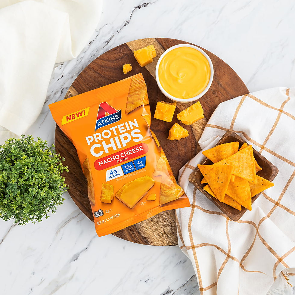 Miniature : Atkins Protein Chips, 1.1oz, Nacho Cheese