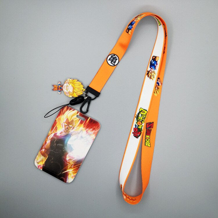 Thumbnail: Dragon Ball Anime Figure Goku Vegeta Pvc Card Student Campus Card Hanging Neck 
