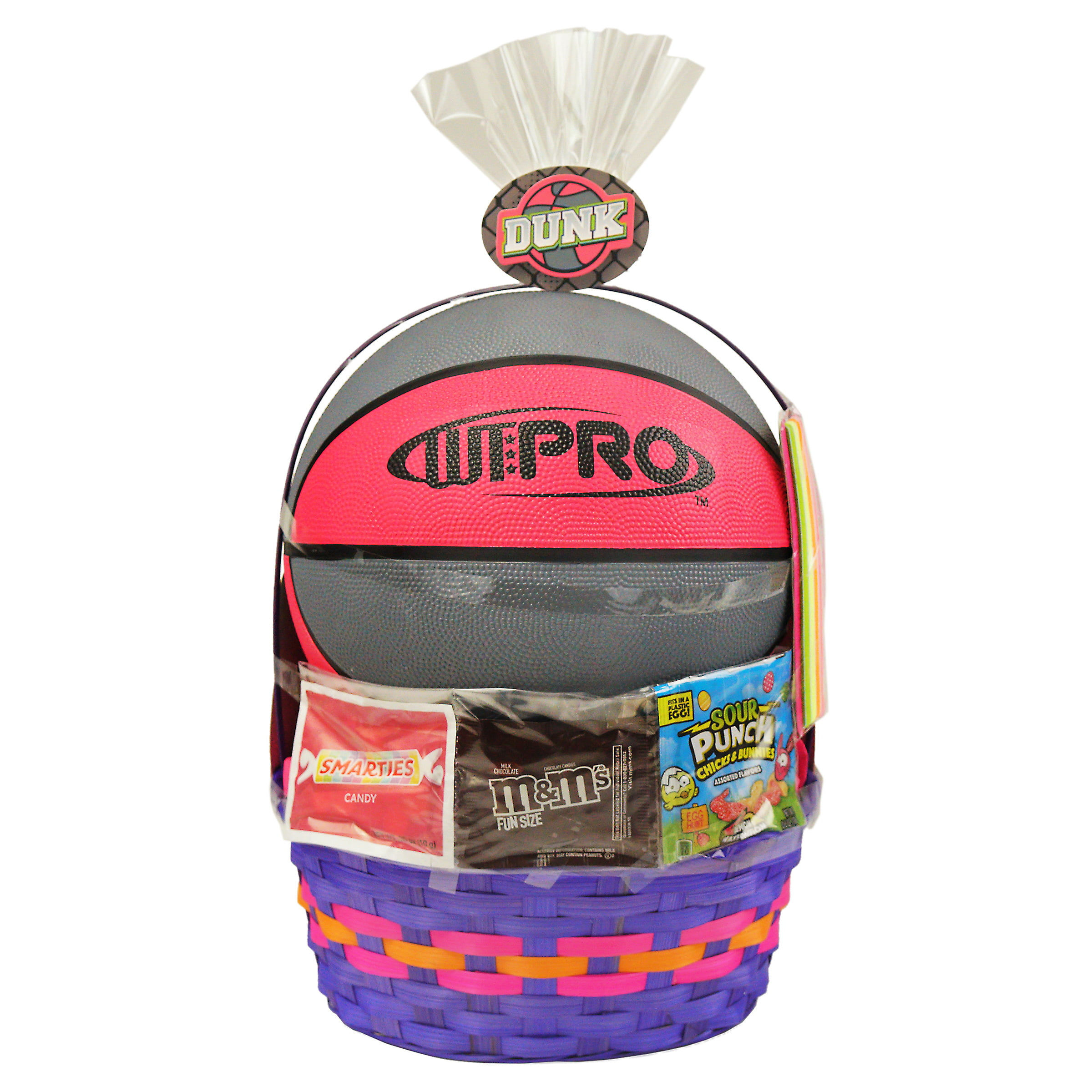 Wondertreats Basketball w/ Scrunchies & Candies Easter Basket