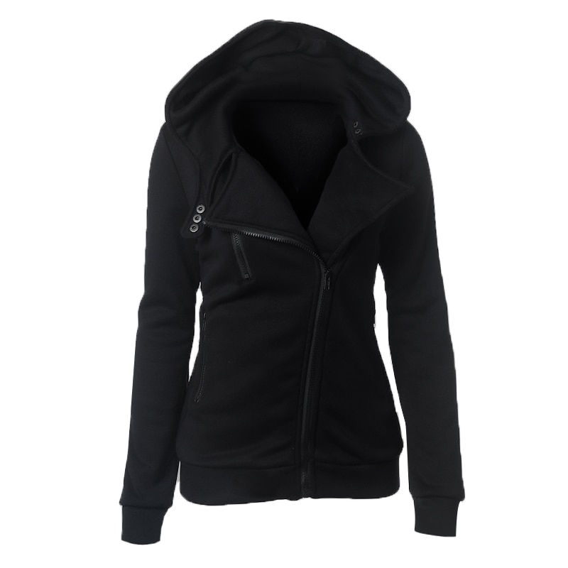 Thumbnail: Autumn Winter Zipper Women Basic Jackets Casual Female Outerwear
