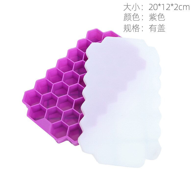 थंबनेल: Ice Cube Maker Honeycomb Ice Box Ice Cream Tools Silicone Ice Jelly Juice Food 