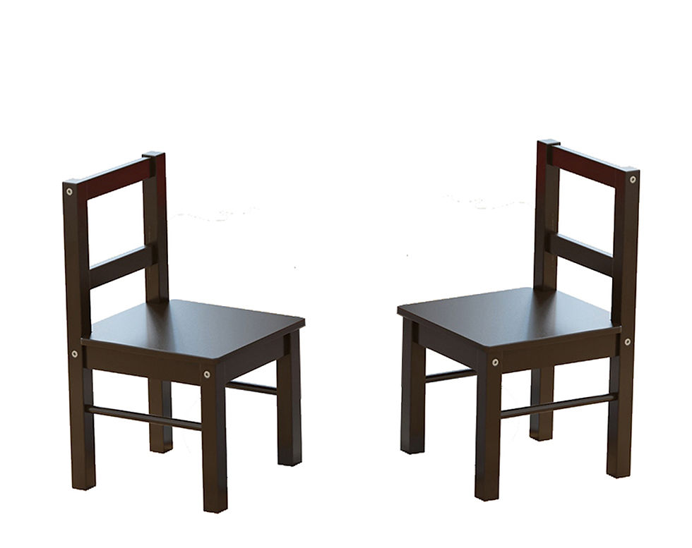 Thumbnail: UTEX Wooden 2 In 1 Kids Construction Play Table and 2 Chairs set with Storage D
