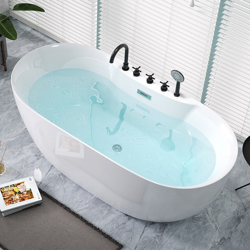 Miniaturbild: By sea White Acrylic Bathroom bathtub 12001300/1400/1500/1600/1700mm European s