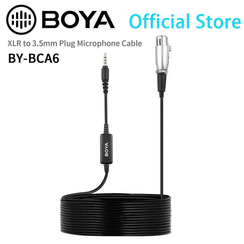 Thumbnail: BOYA BY-BCA6 6m(20ft) XLR to 3.5mm Plug Microphone Cable for iPad iPhone iPod A