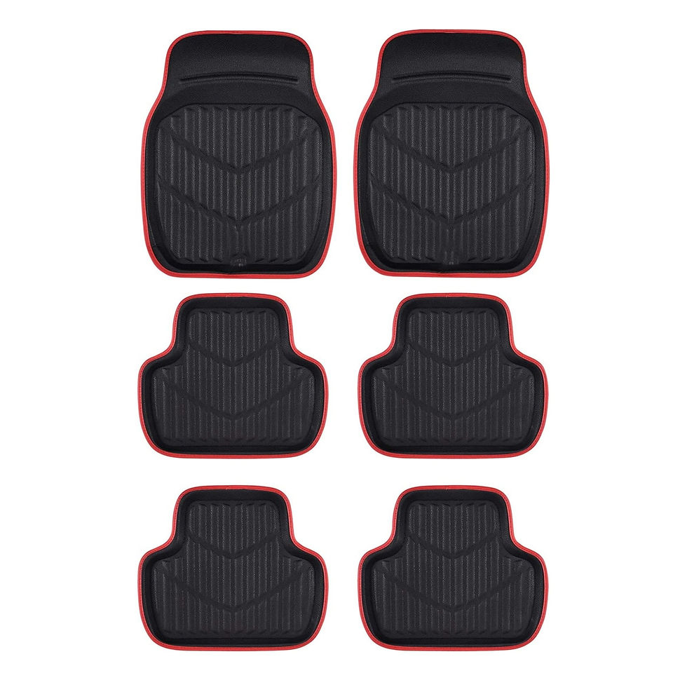 Miniature : Universal Leather Pvc Car Floor Mats Classic Luxurious Auto Accessories Black R