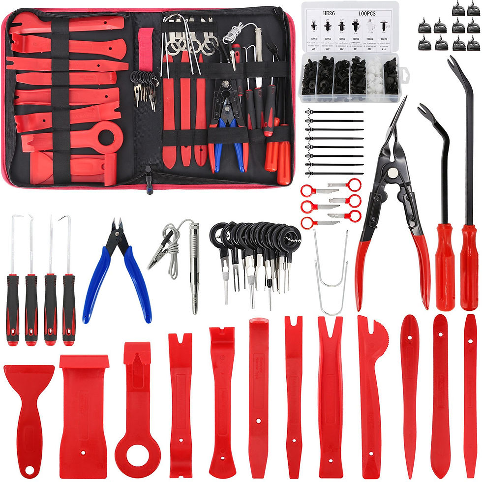 الصورة المصغرة: Car Trim Door Clip Panel Interior Dashboard Removal Kit Pry Disassembly Repair 