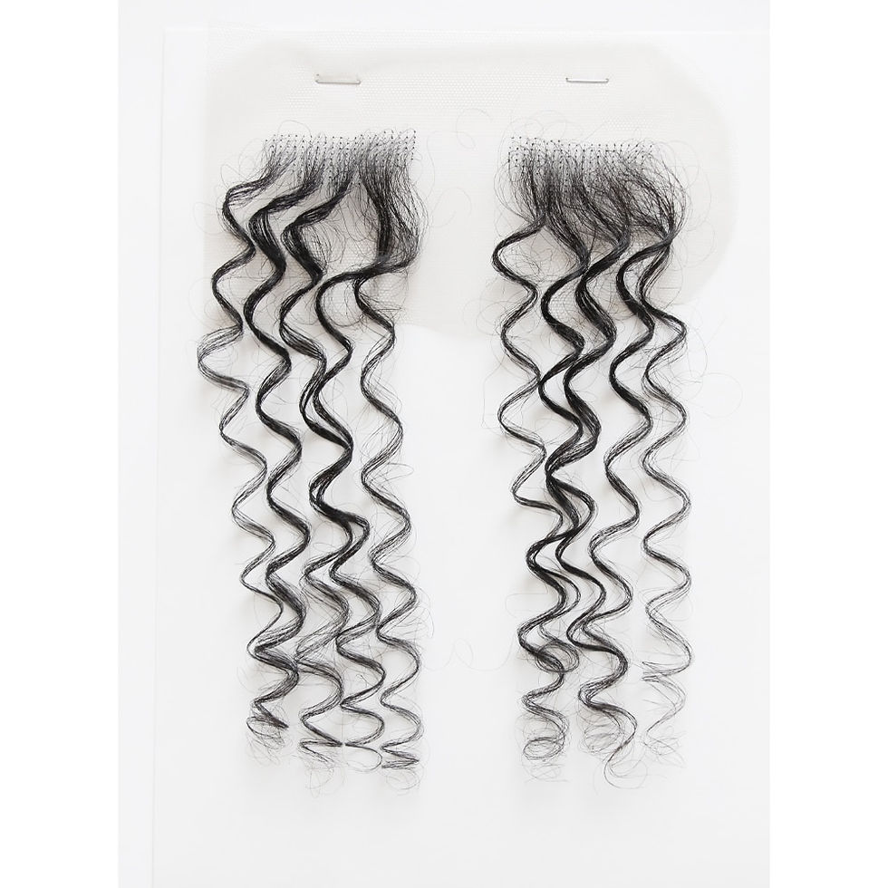 Thumbnail: 4Pcs HD Lace Baby Hair Edge Stripes Human Virgin Hair Baby Hair Reusable More N
