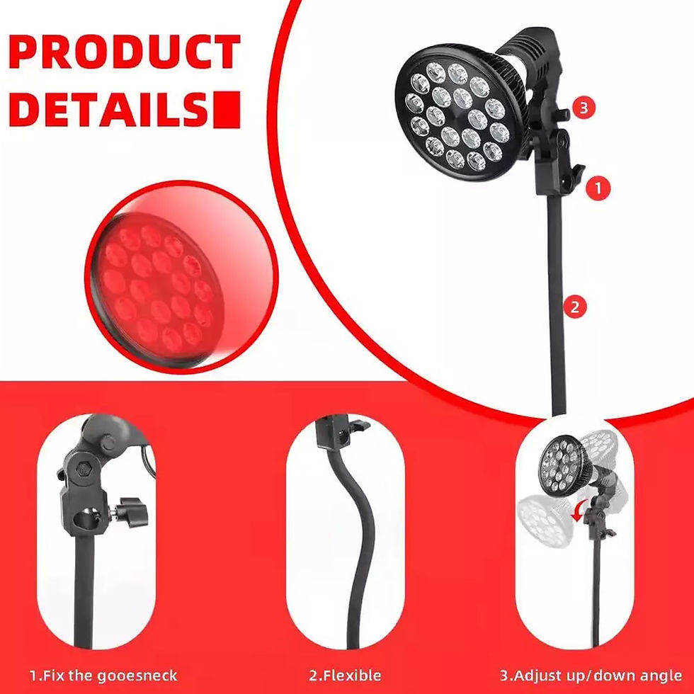 Miniaturbild: 54W Dual Chip 660nm 850nm LED Infrared Red Light Therapy Machine LEDs All Brigh