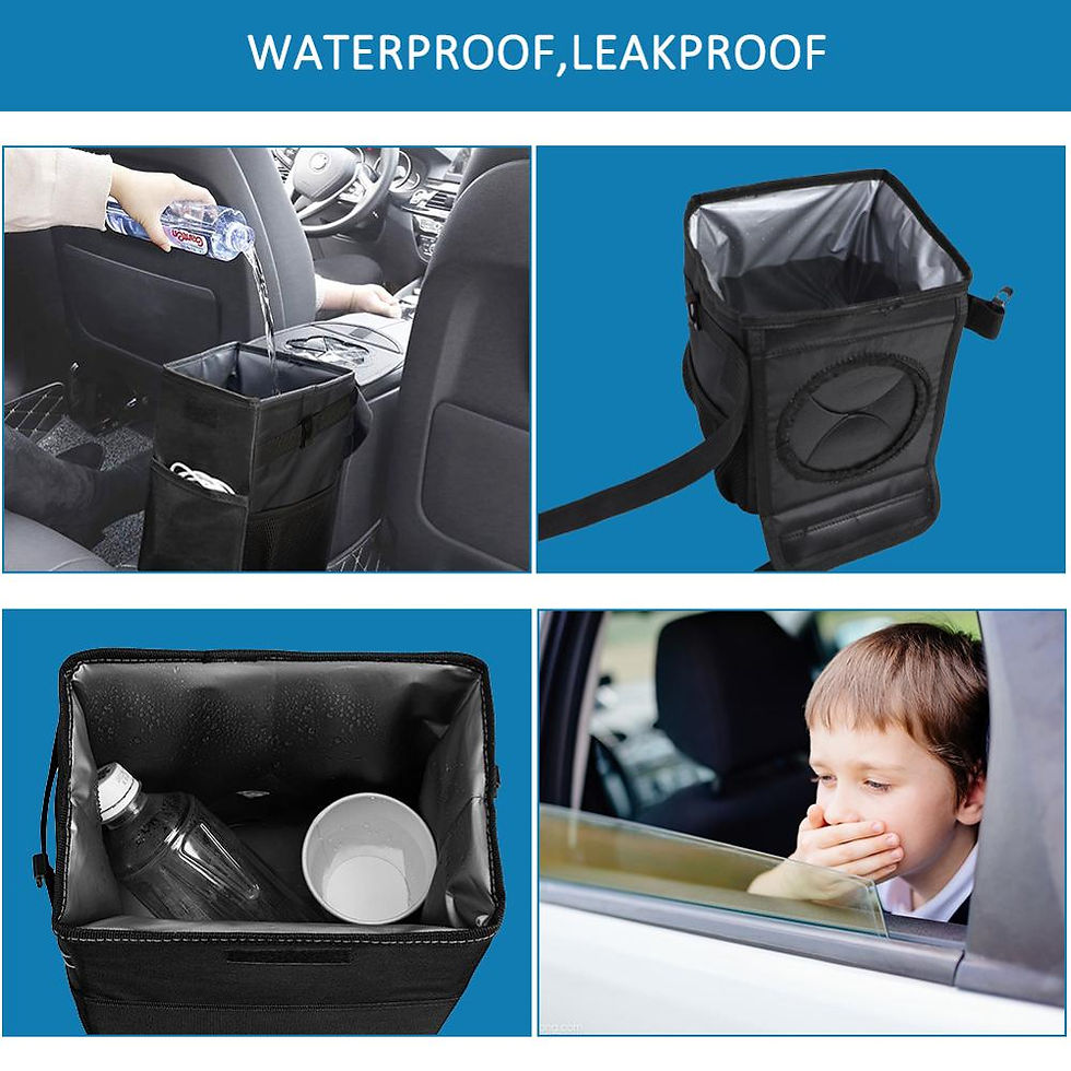 Miniatura: Waterproof Car Trash Can Bin Auto Car Accessories Organizer Garbage Dump For Tr