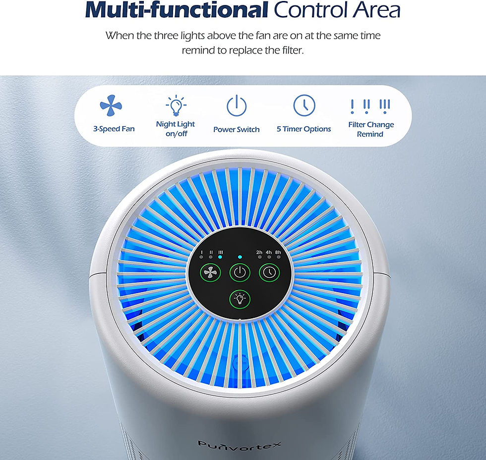 Miniatura: Purivortex Air Purifiers for Bedroom Home, H13 True HEPA Air Filter, 20db Quiet
