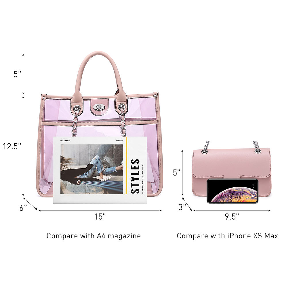 Miniatura: MKP Women Large Clear Tote PVC Purse Ladies Top Handle Shoulder Handbag Transpa