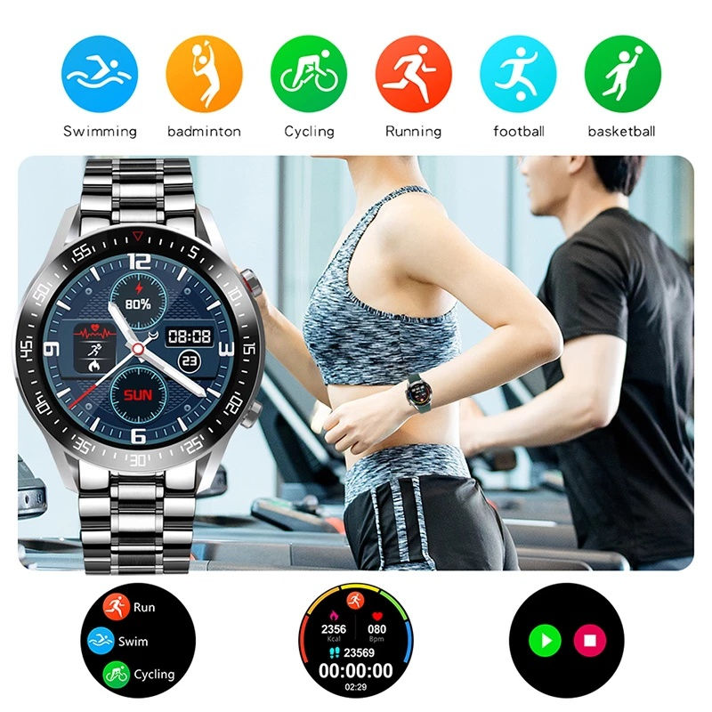 Thumbnail: LIGE New Smart watch Men Full touch Screen Sports Fitness watch IP68 waterproof