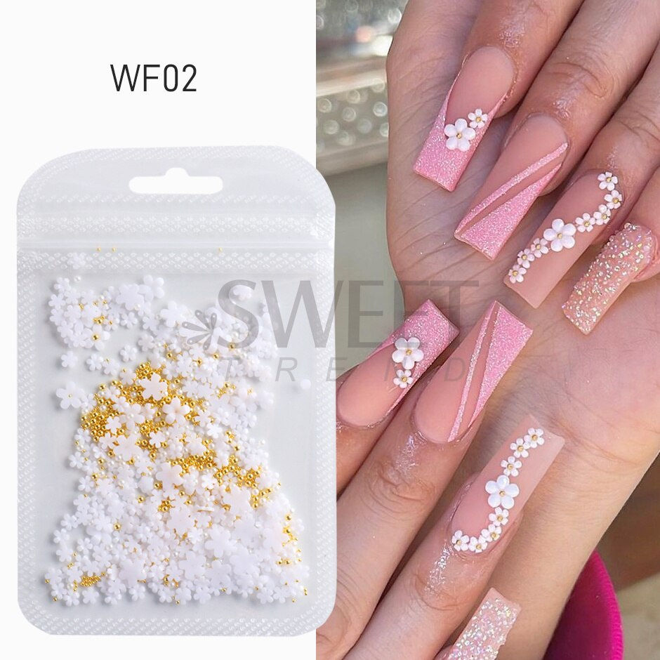 Thumbnail: 30pcs Crystal Aurora Bear Nails Art Jewelry Iridescent Gummy Candy Color Rhines