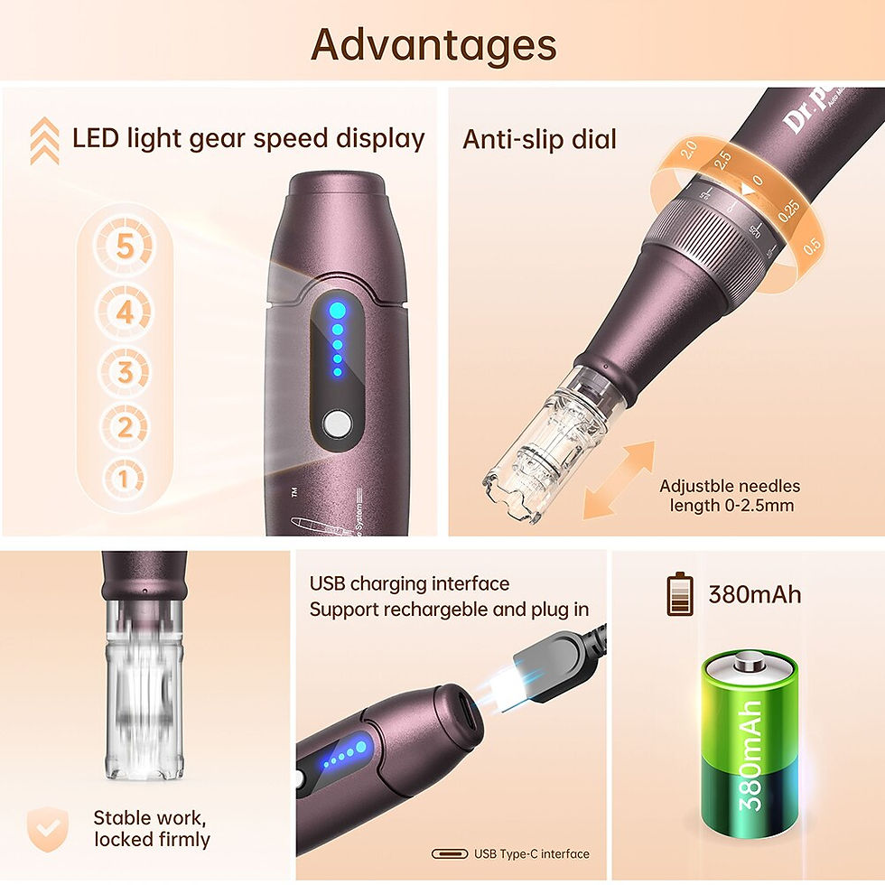 Thumbnail: Dr.pen Ultima A10 With 20pcs Cartridge Professional Skin Care Kit Derma Pen Mic